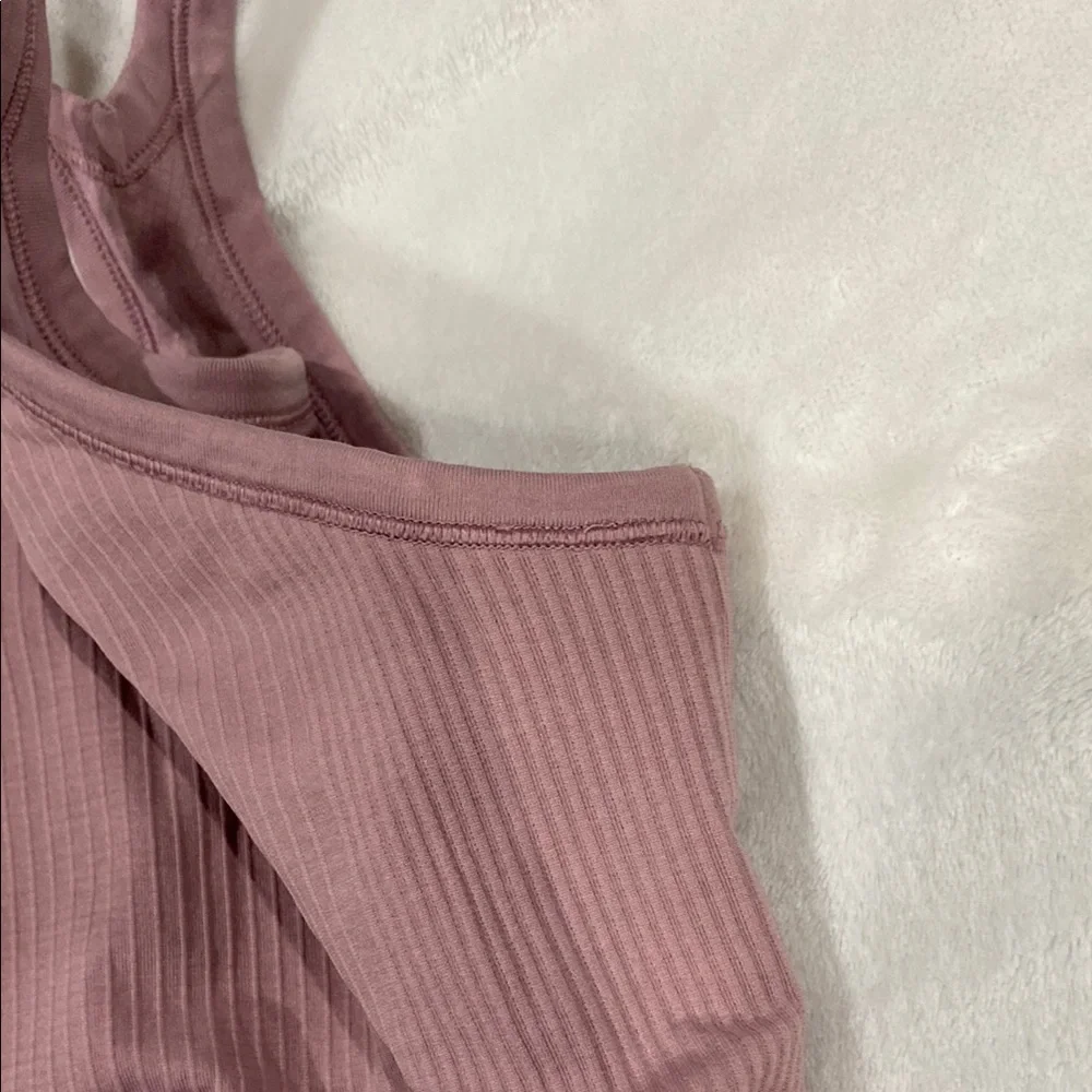 Pink Ribbed Tank Top - Picture 4 of 6